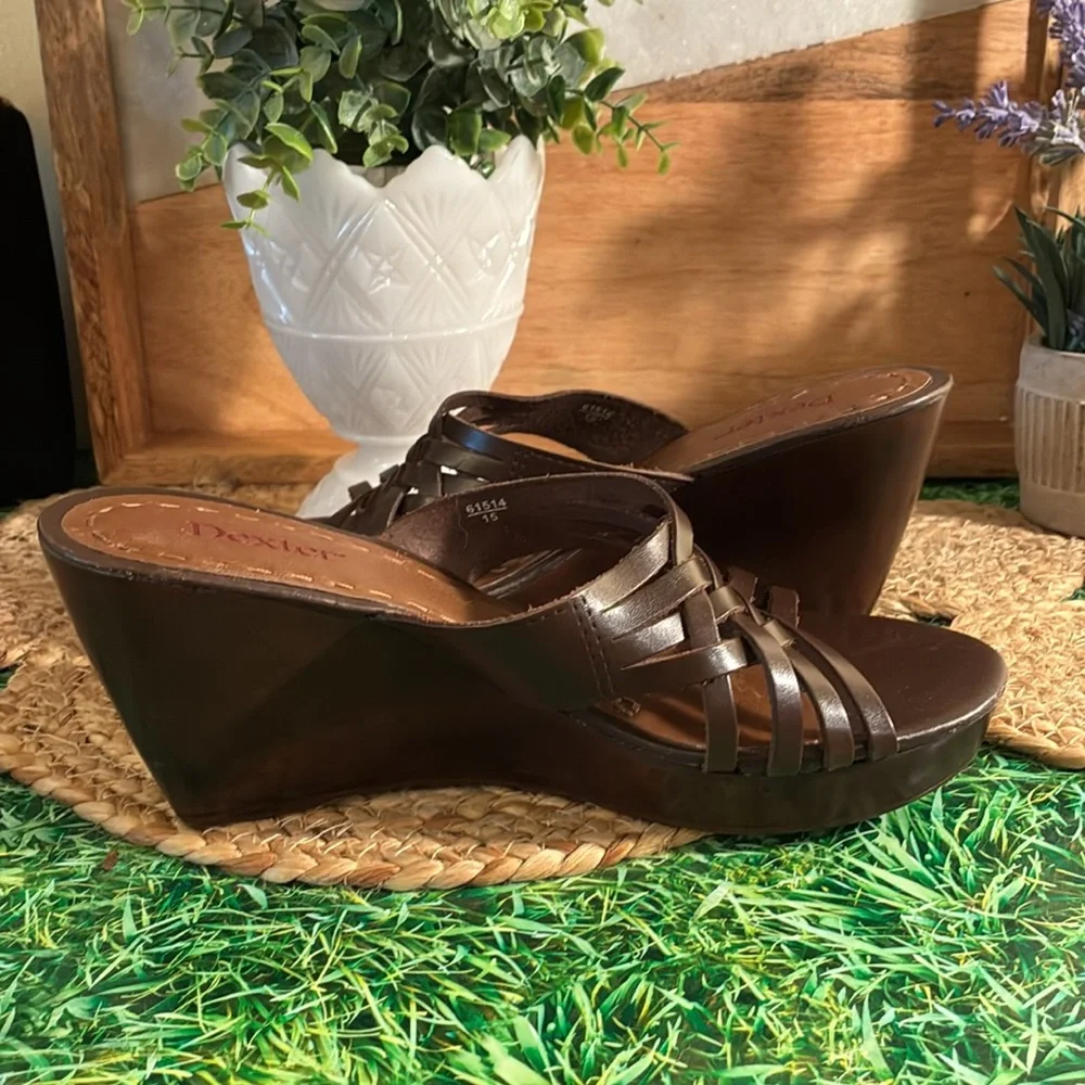 Dexter Brown Wedge Shoes